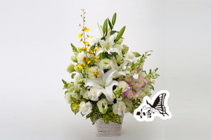 アレンジフラワー　約80cm×約80cm