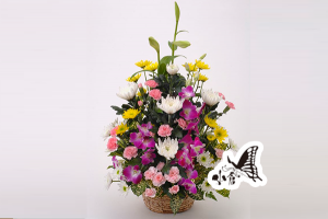 アレンジフラワー　約20cm×約20cm（参考）